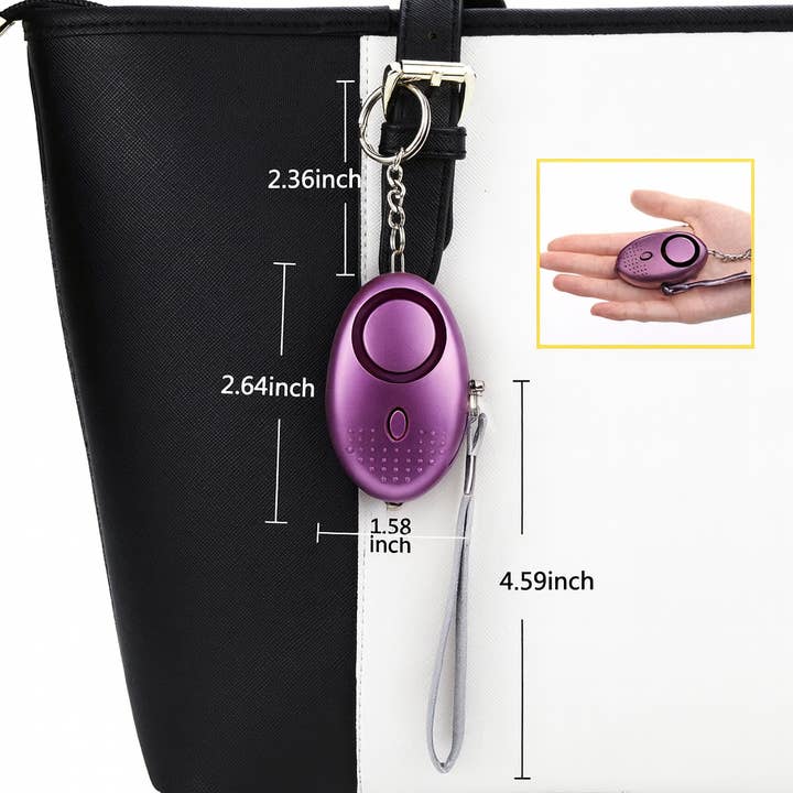 Infinite Basics - Wholesale Keychain – Unisex - 2-Pack Personal Security Alarm Keychain with LED Light3