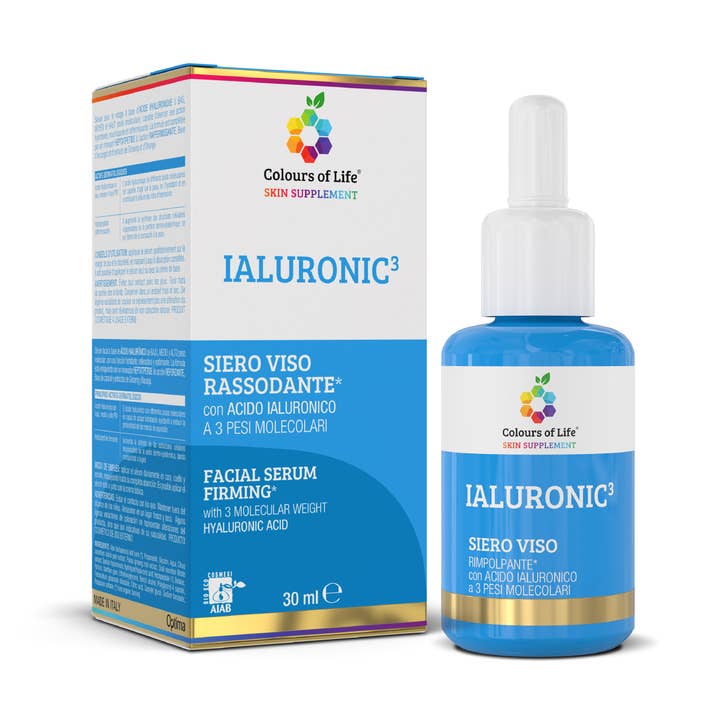 SIERO VISO RASSODANTE CON ACIDO IALURONICO 3 PESI MOLECOLARI per la vendita all'ingrosso da parte di OPTIMA NATURALS