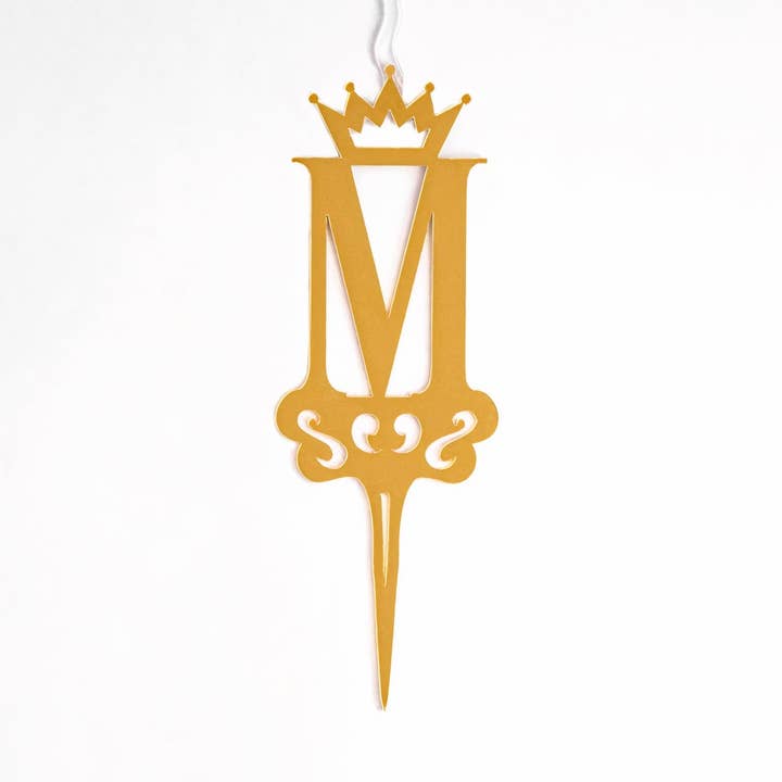 Food Safe Cake Topper LETTER 'M' Acrylic Cake Topper Candle - Cake Candles for Birthday, Anniversary Decoration, Family Baking Reunions, Theme Party Cake Decorating Supplies for wholesale by Food safe Cake Topper