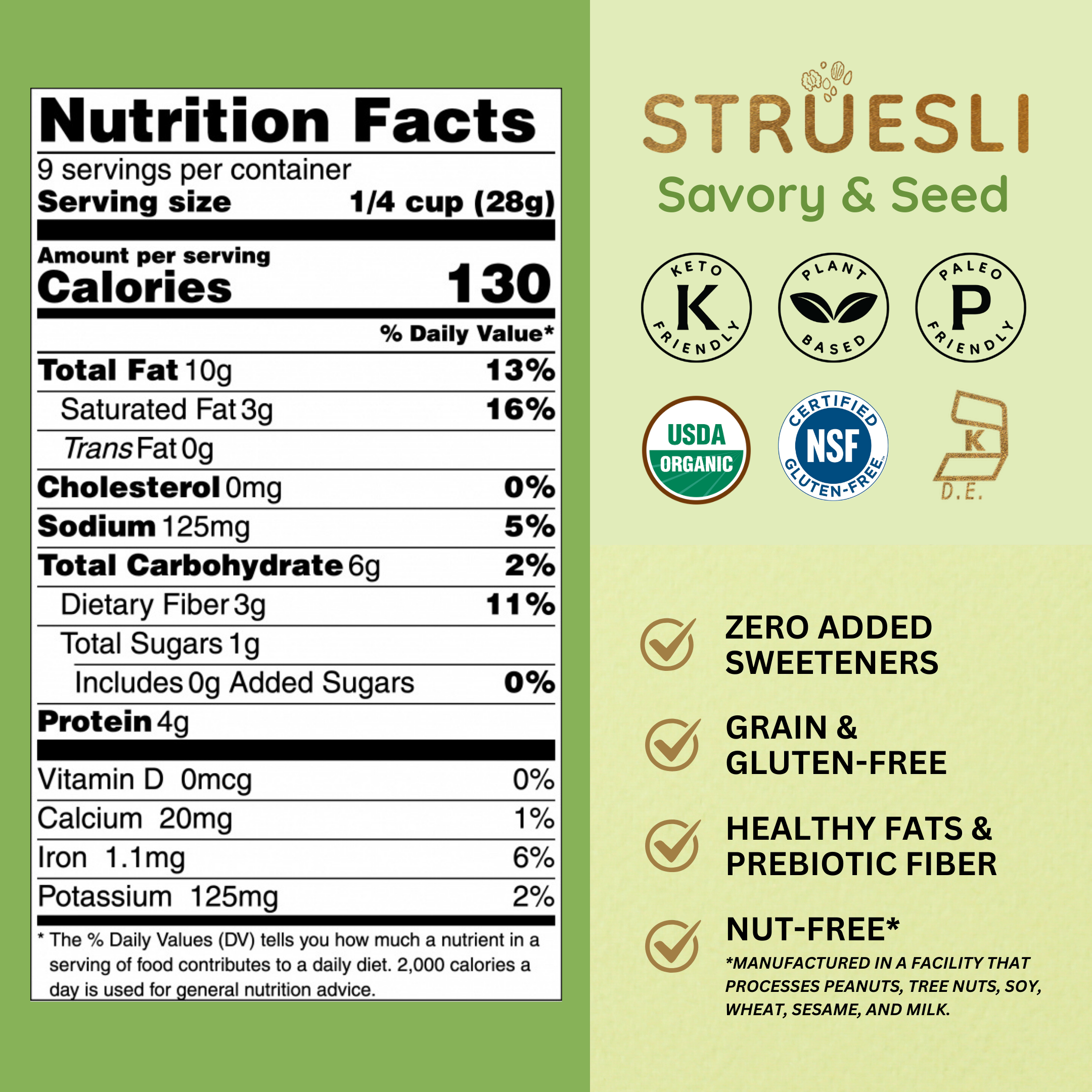 Struesli Granola Redefined - Wholesale Granola - Struesli Organic Granola | Savory & Seed | 9oz | Gluten-free2