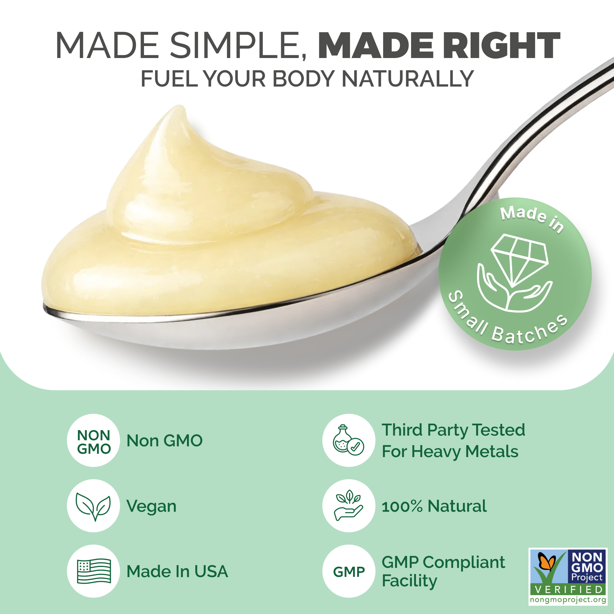 EverSmith Organics – Engroshandel Kosttilskud og vitaminer – Golden Sea Moss Gel – Vildhøstet (454 g)2