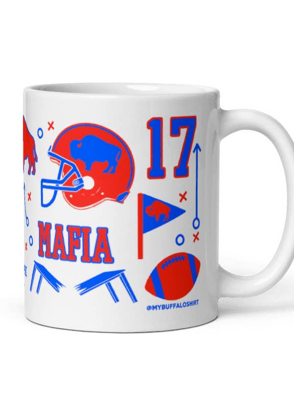 Buffalo Football Collage MUG | 11 oz | ceramic | white for wholesale by My Buffalo Shirt