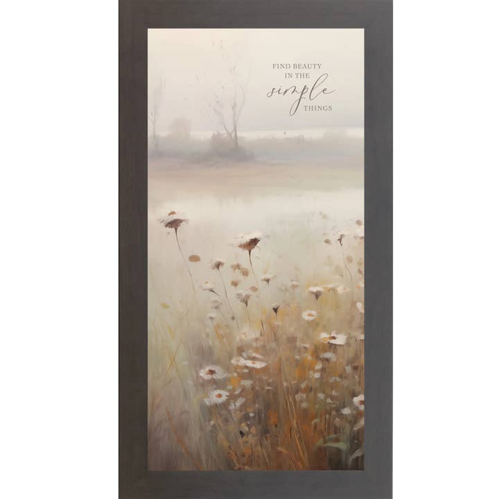 Panneau artistique encadré Find Beauty In The Simple Things pour la vente par Summer Snow Art