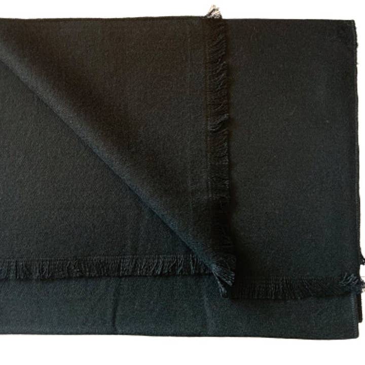 Jet Black Bamboo Scarf for wholesale by Swole Panda
