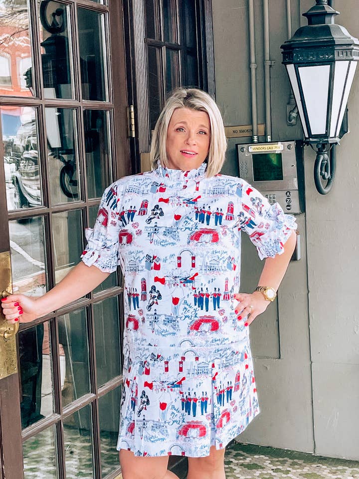 Wren Dress Ole Miss for wholesale by Pittypat's Clothing Co.