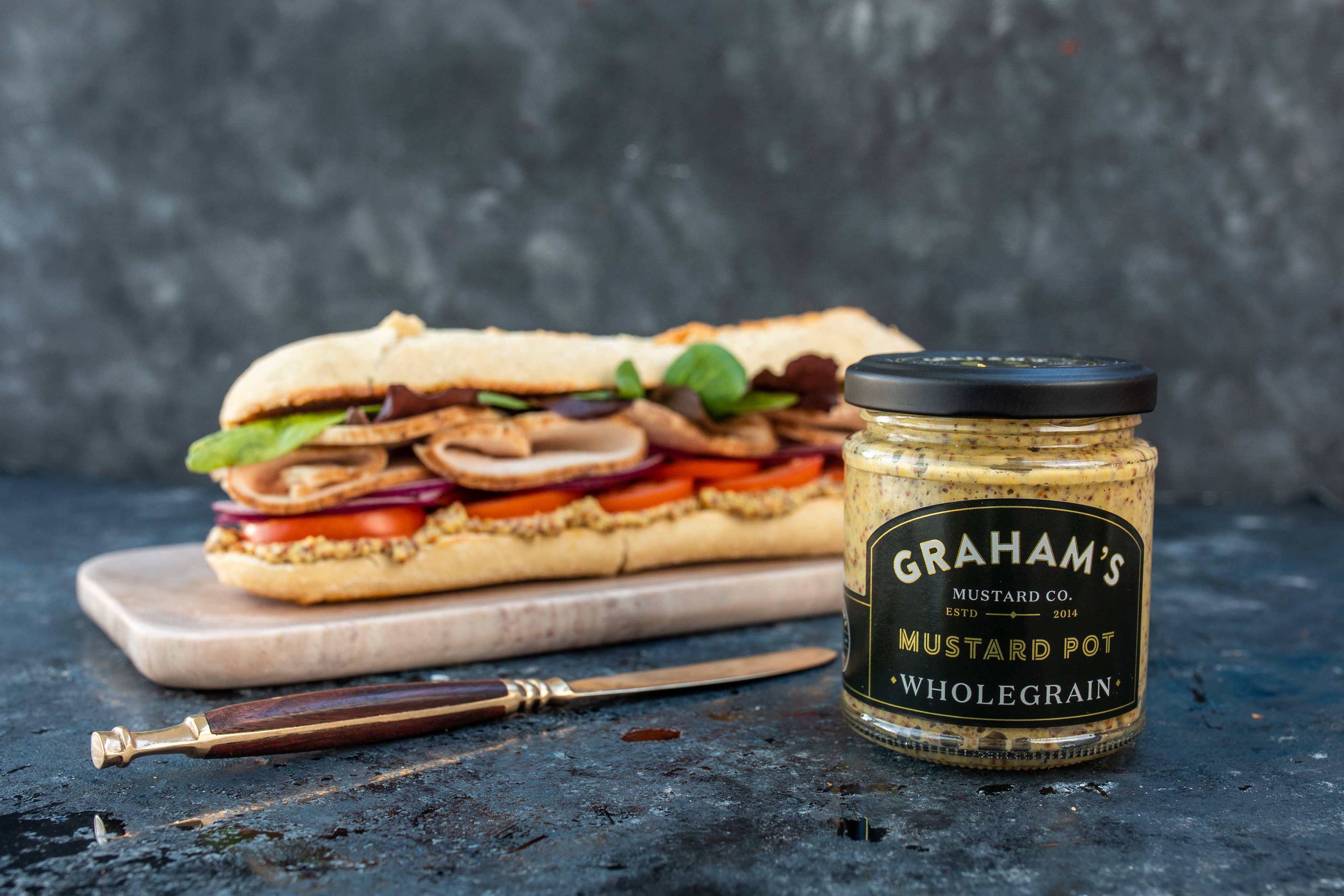 GRAHAM'S – wholesale Mustard – Graham's Irish Wholegrain Mustard2