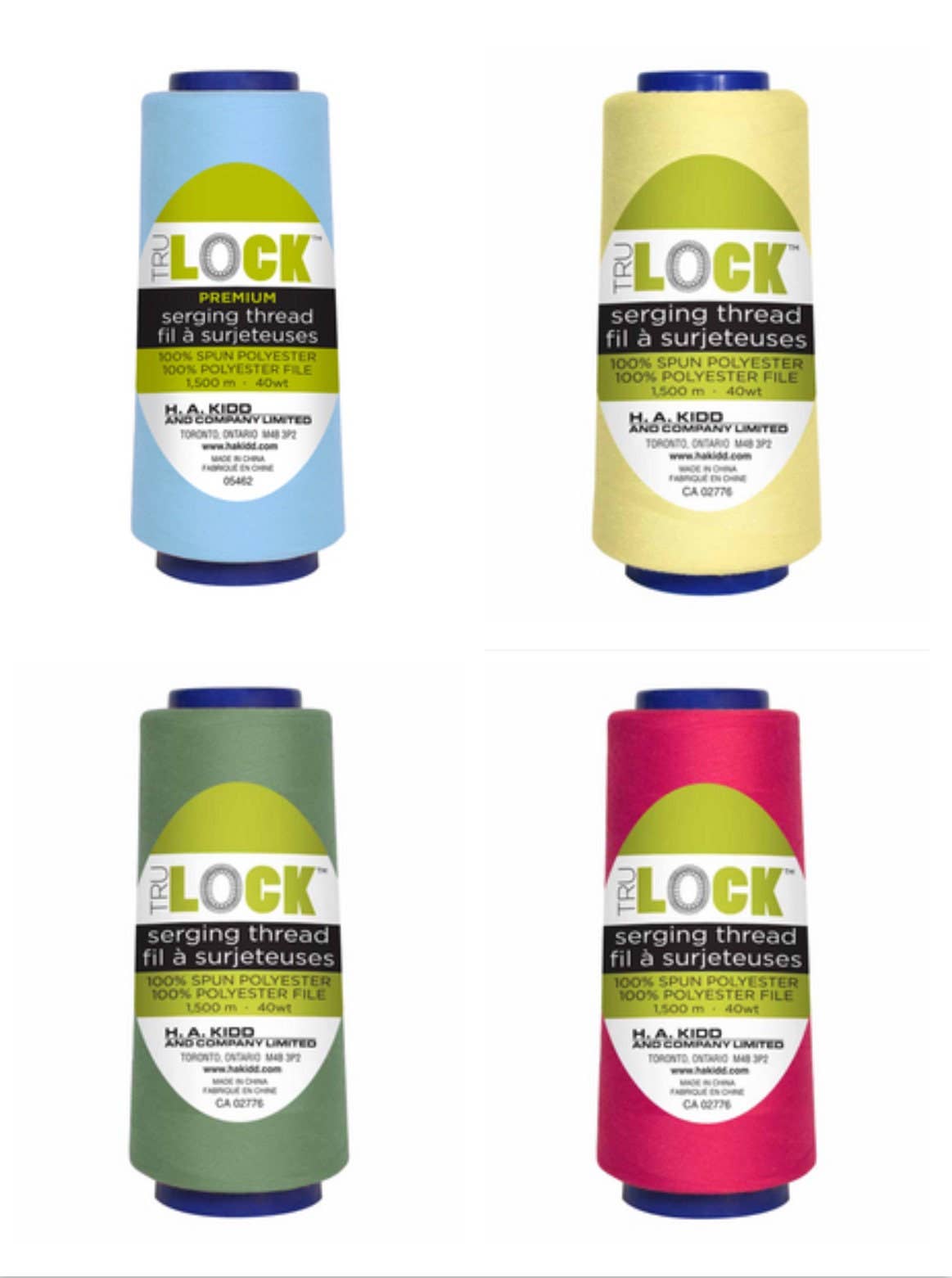 BelieveWorks - Venta al por mayor Hilos - Hilo para Sobrehilado Trulock Premium de Alta Calidad, 1500 m0