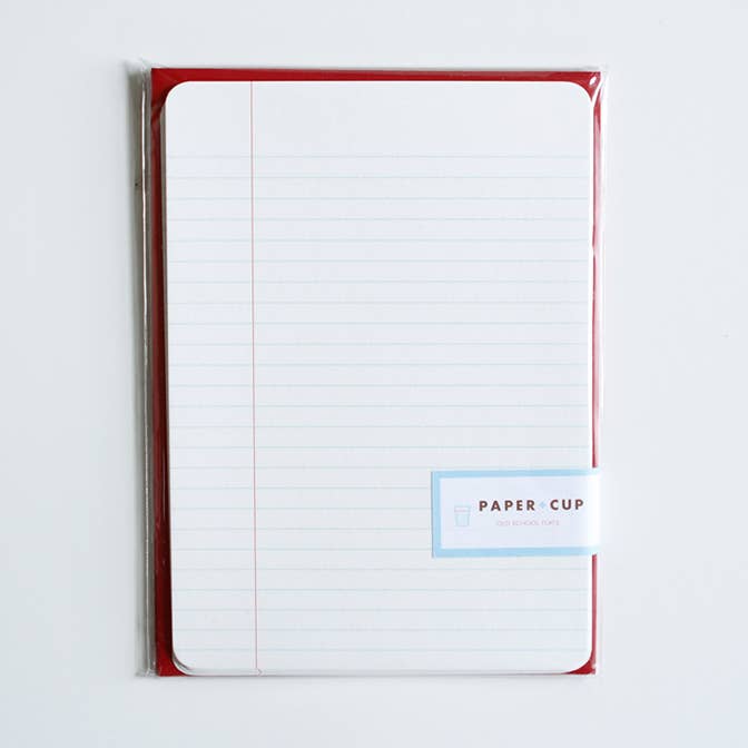 Note piatte Old School Big Foderate per la vendita all'ingrosso da parte di Paper + Cup