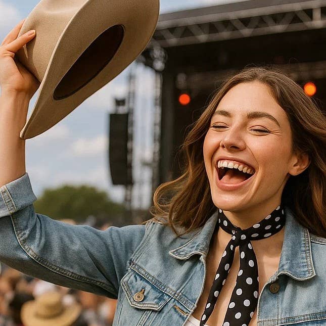 Rodeo Drive - Wholesale Scarf - Unisex - Black and White Western Skinny Mini Wild Rag Scarf / Cowgirl Necktie #TW3310