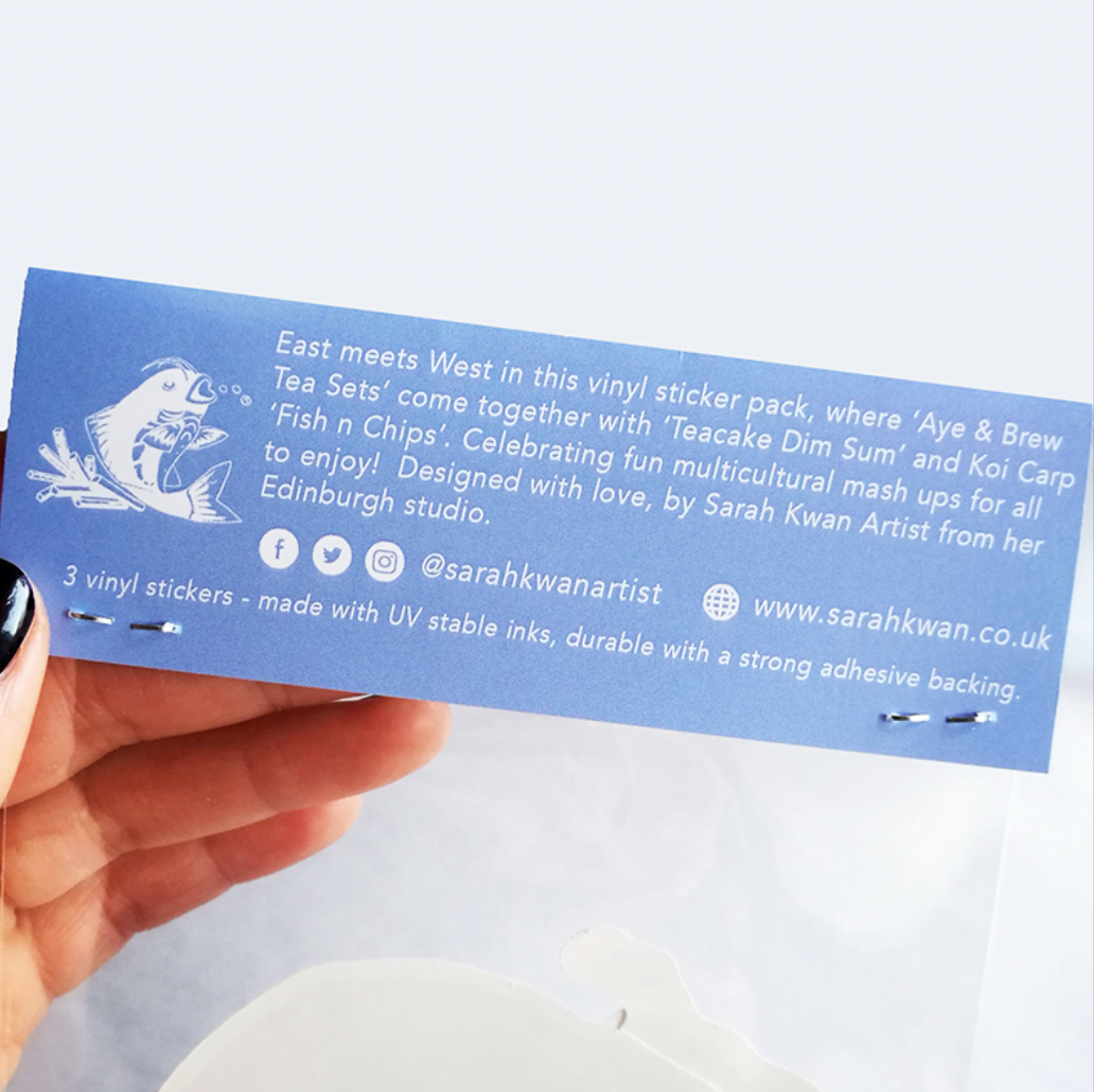 Sarah Kwan Artist – wholesale Phone & laptop stickers – Sticker Pack - East meets West2