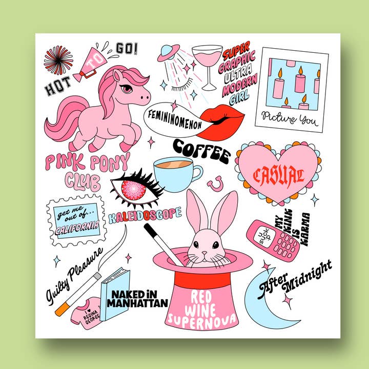 Chapel TRAFOAMP Album Collage Sticker for wholesale by Sage and Virgo