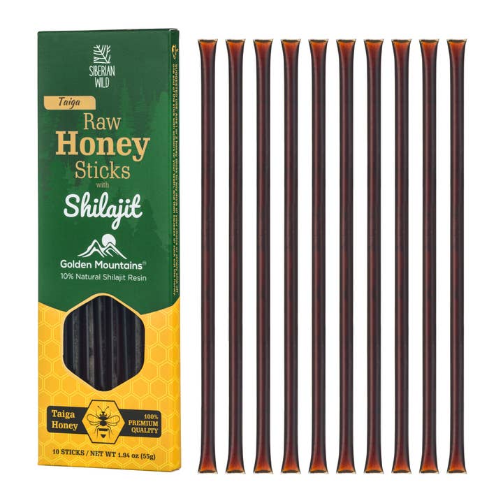 SiberianGreen - Wholesale Healing Salve/Balm/Cream - Siberian Wild Taiga Shilajit Honey Sticks – 10 Sticks with 10% Shilajit Resin6