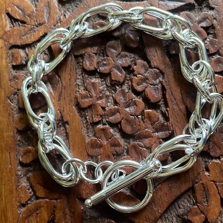 Bohemian Grace - Grace & Grit - Wholesale Link & Chain Bracelet - Silver Creek Sterling Link Bracelet.3