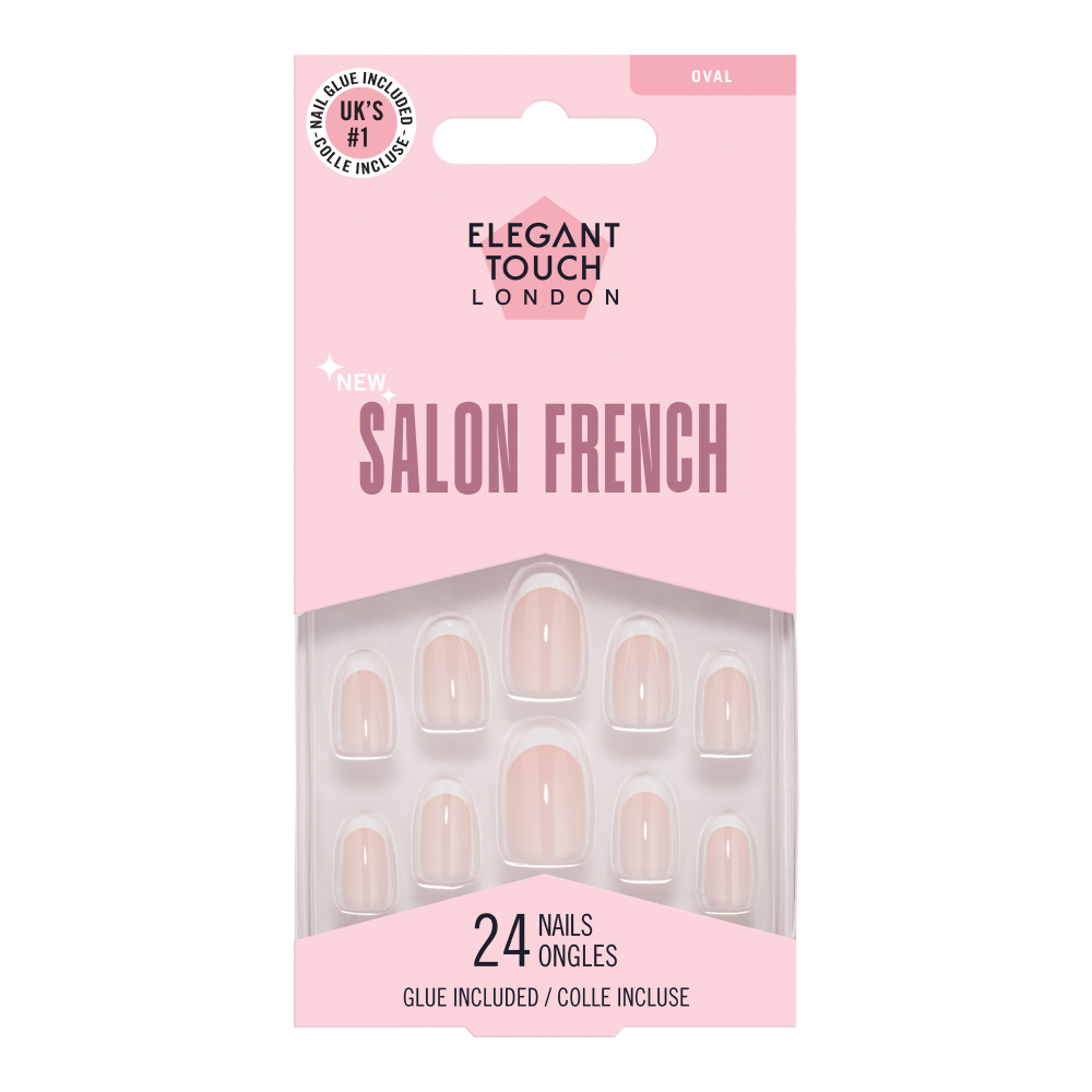 Beauty Goddess - Wholesale Press-On/Fake Nails - Elegant Touch Salon Nails French 1740