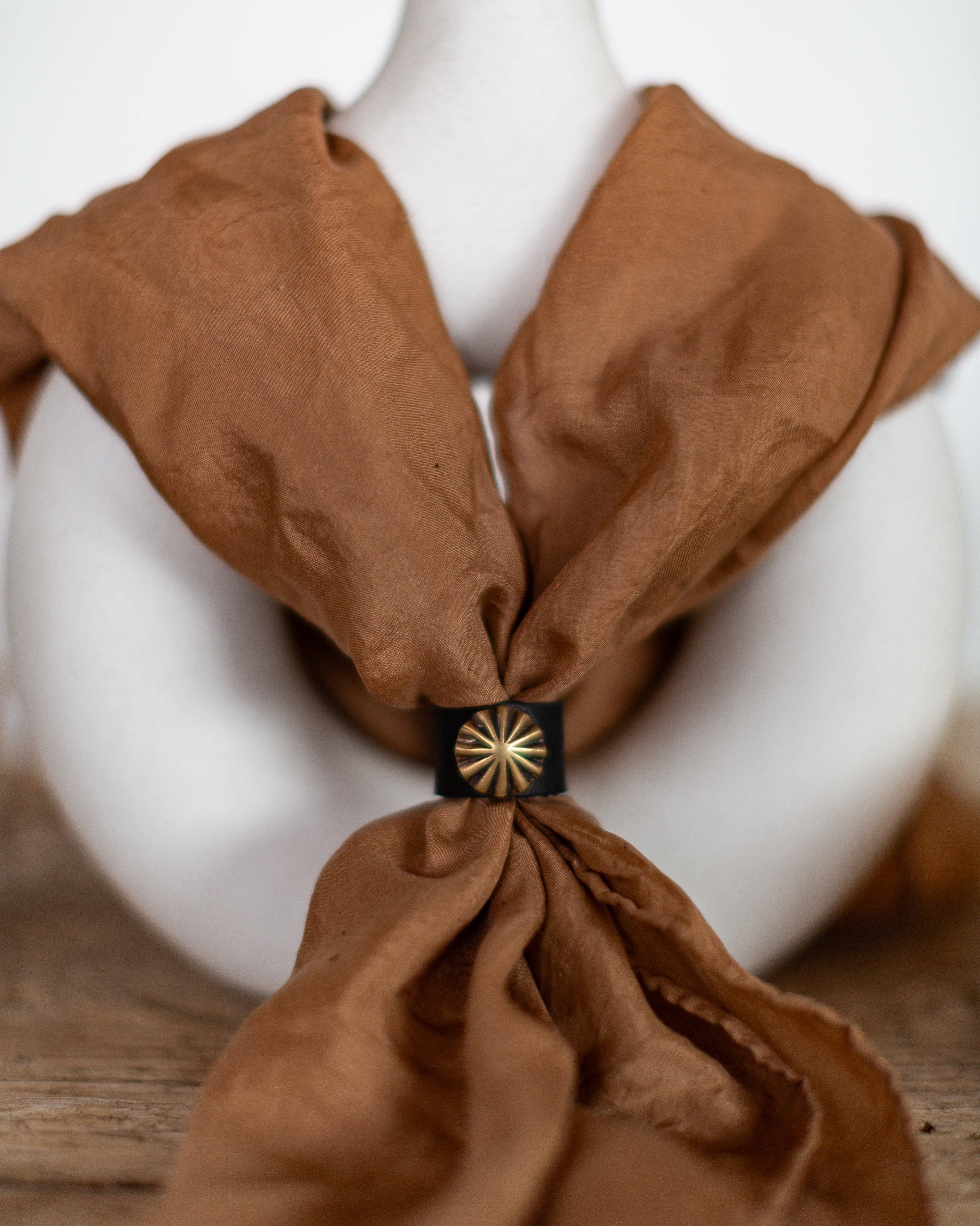 Crossbow Leather - Wholesale Scarf Clip - Women's - LEATHER SCARF SLIDE0