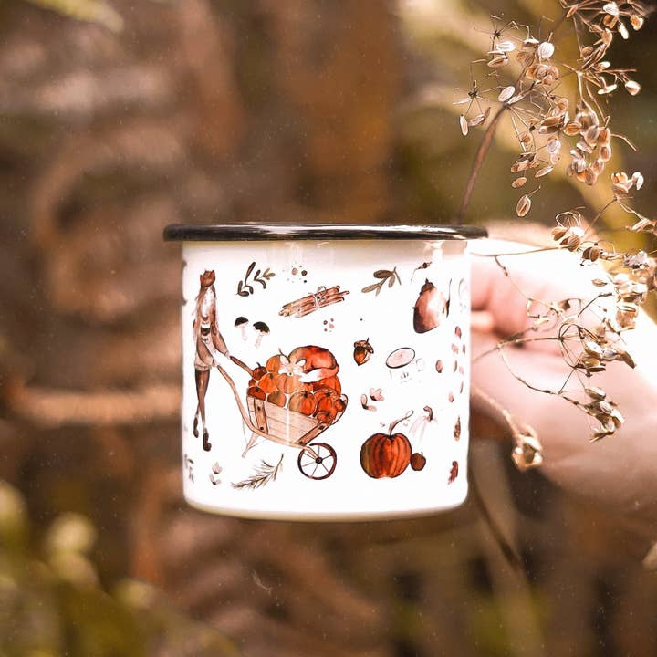 FuchsMaedchen - Wholesale Coffee Mug - Enamel Mug Autumn Love3