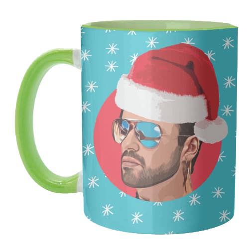 Mugs 'CHRISTMAS GEORGE' by DOLLY WOLFE for wholesale by ART WOW