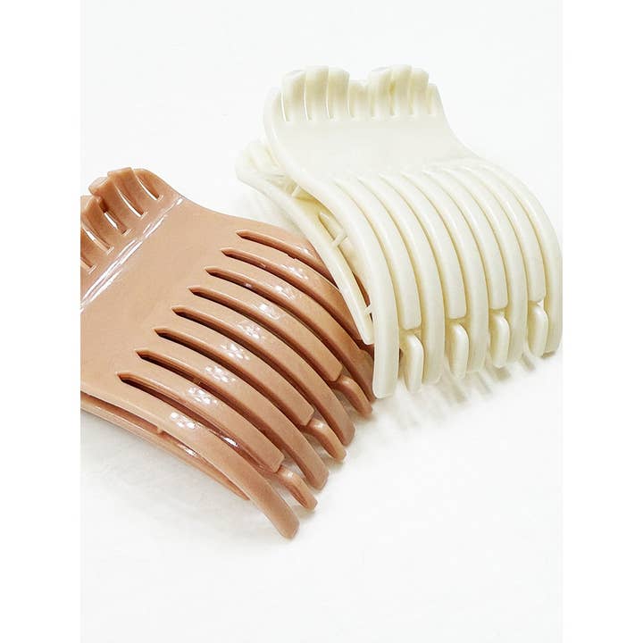 MIX COLOR Neutral Colors of Flat Hair Clips for wholesale on Faire2