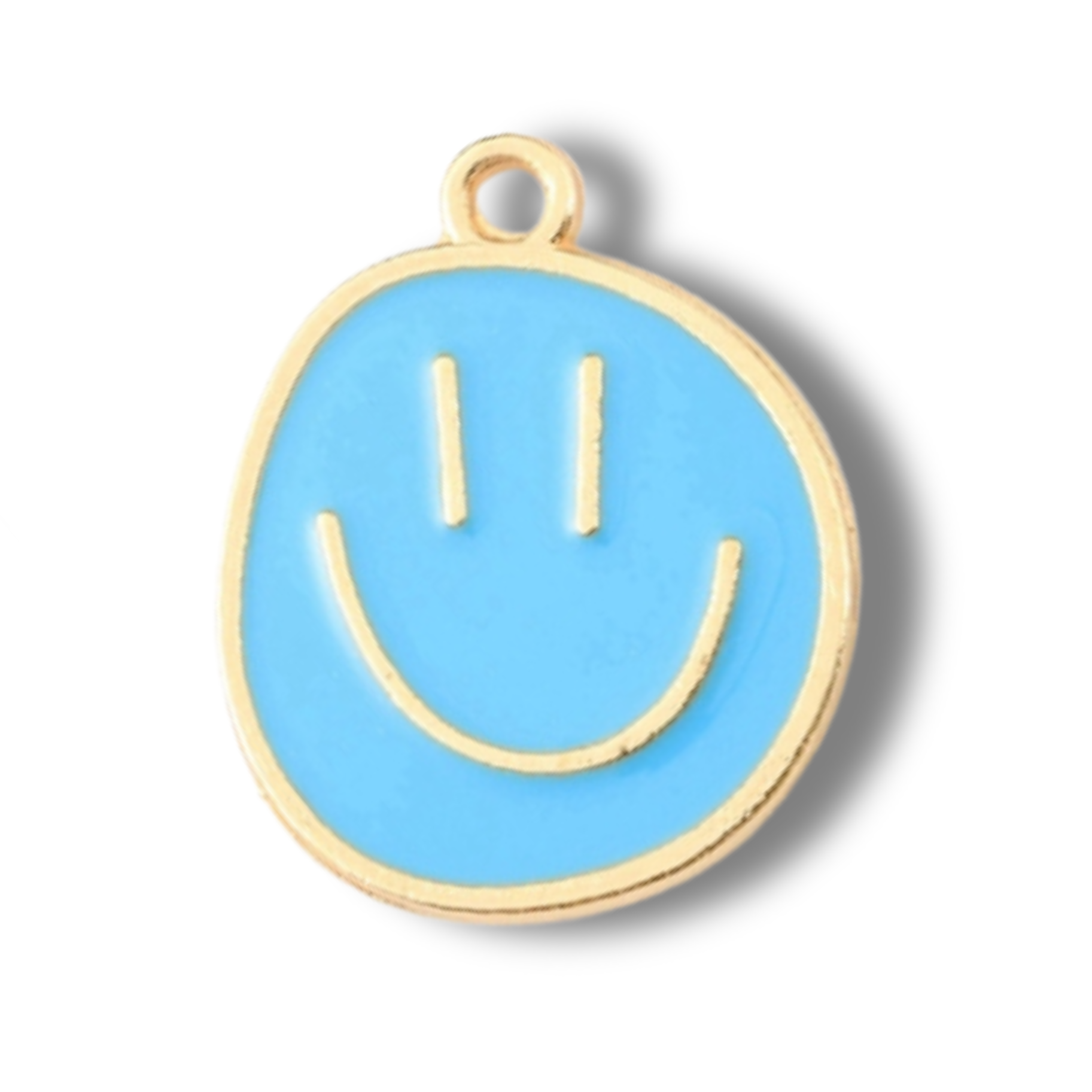 Love, Paige Designs - Wholesale Individual Charm/Pendant - Smiley Happy Face Gold Charm1