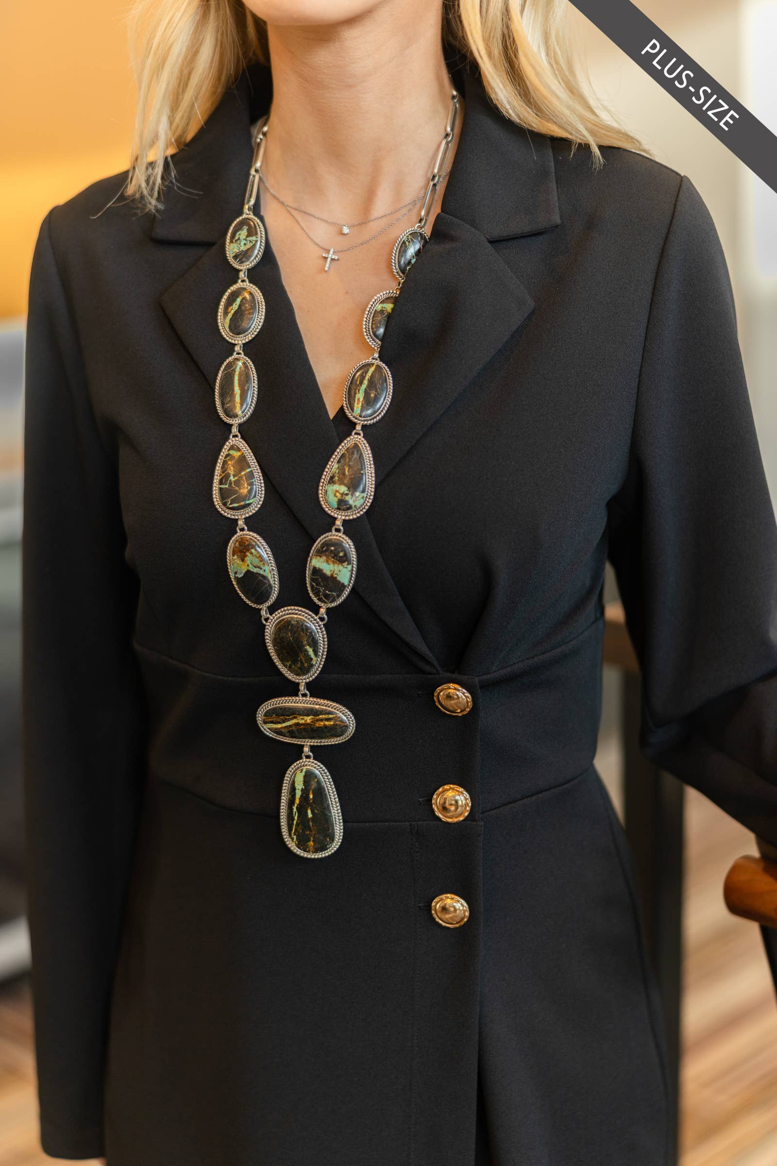 Dear Scarlett - Vente Robe – femme - Robe en ponte confortable grande taille11