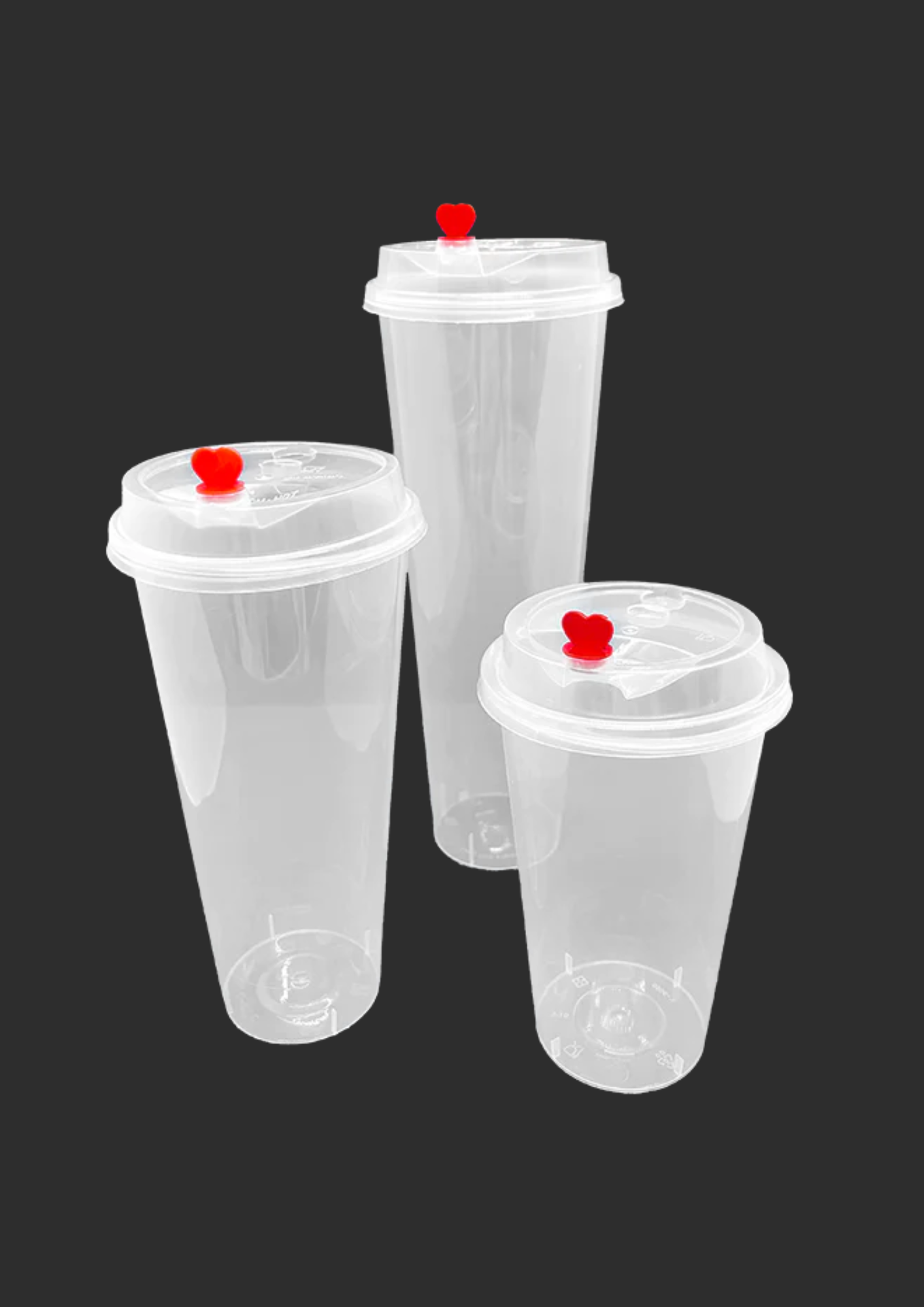 UNIMIX FLORAL - Wholesale Drinking Glass/Cup - PP Thick Plastic Cup&Lid 90mm In Various Sizes&Types 50/PK10