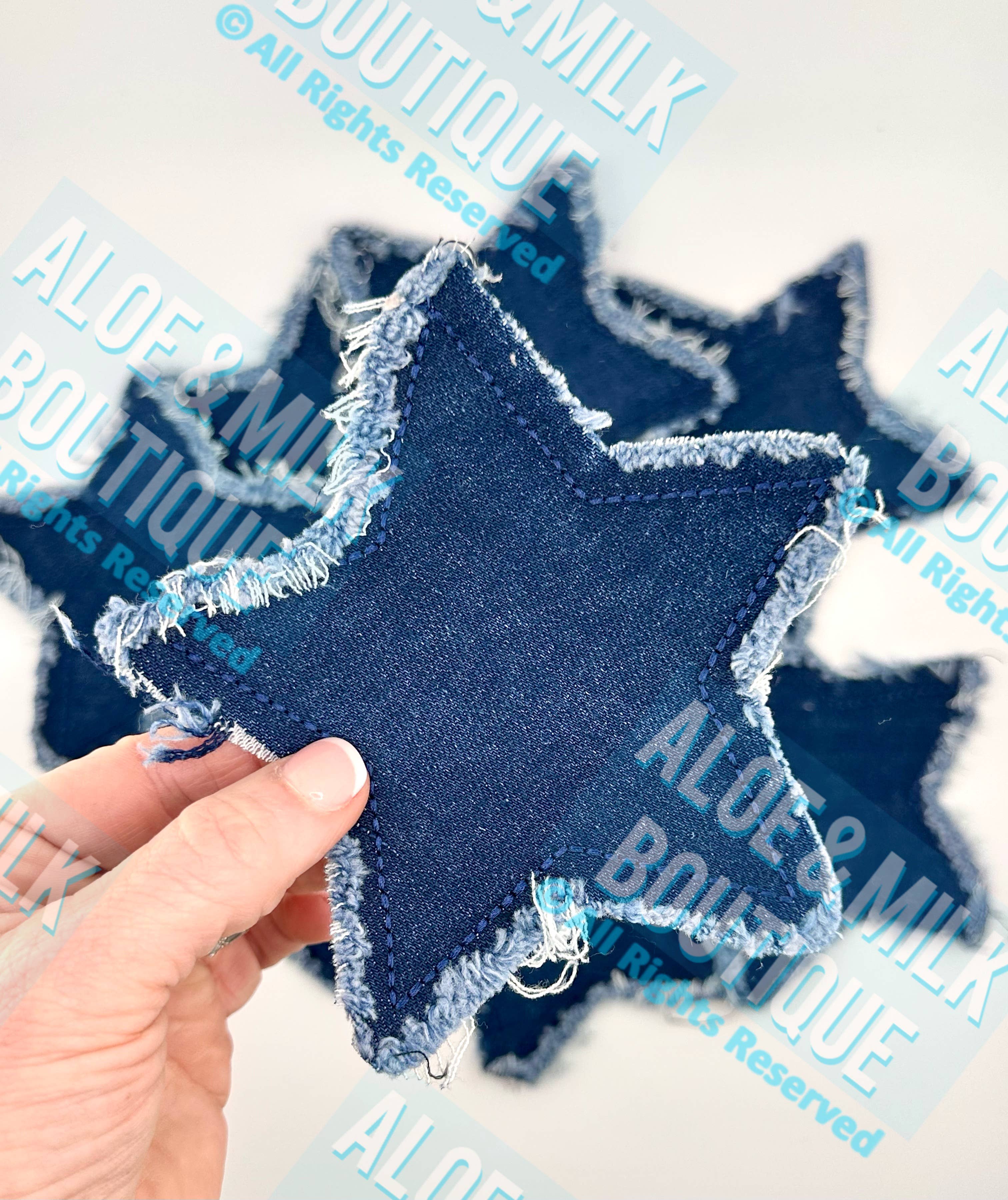 Aloe and Milk Boutique – Großhandel Aufnäher – Denim-Stern-Aufnäher, Stern-Aufnäher, Spieltag-Aufnäher11