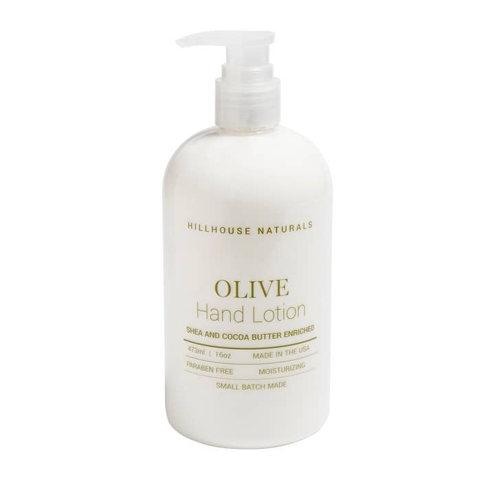 Olijfhandlotion 16oz Verp.6 voor wholesale door Hillhouse Naturals/Field+Fleur