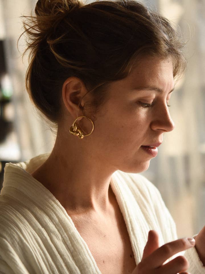 Créoles Lith maxi for engroshandel hos Judith Benita