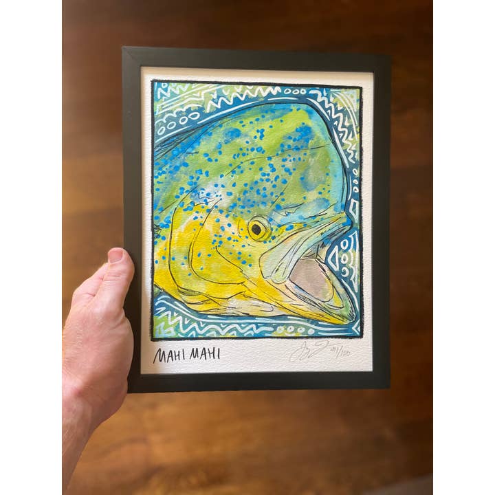 Jaybo Art - Wholesale Art Print - Mahi Mahi Closeup Print Ed. of 100 (Frame not included)1