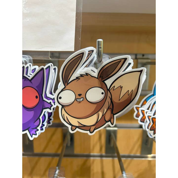 Level 1 Gamers - Wholesale Sticker - Derpy Eevee Sticker - Adorable Decal For Collectors