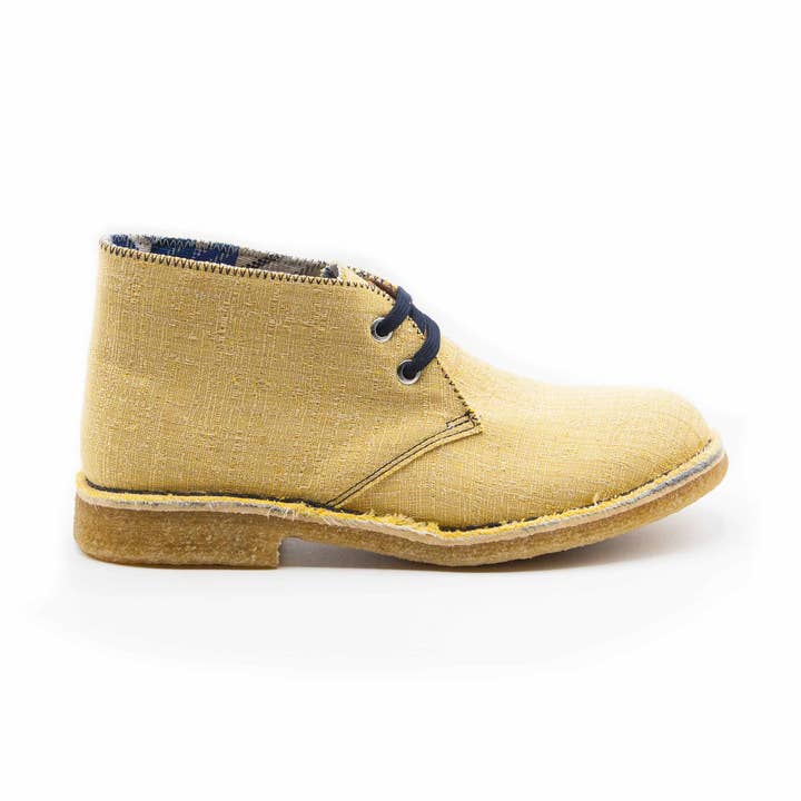 Bamboo Cane® ankle boot cod. CB023-UD-YELLOW for wholesale by Cannadibambù