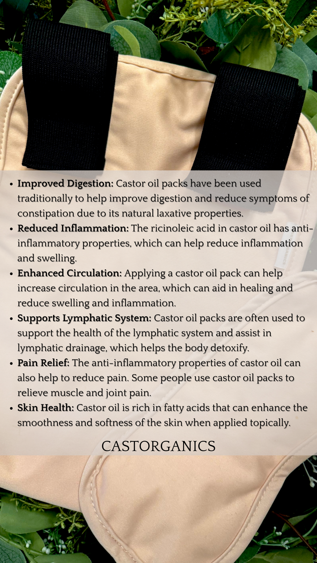 CASTORGANICS - Wholesale Cotton Pad - Organic Cotton Castor Oil Packs2