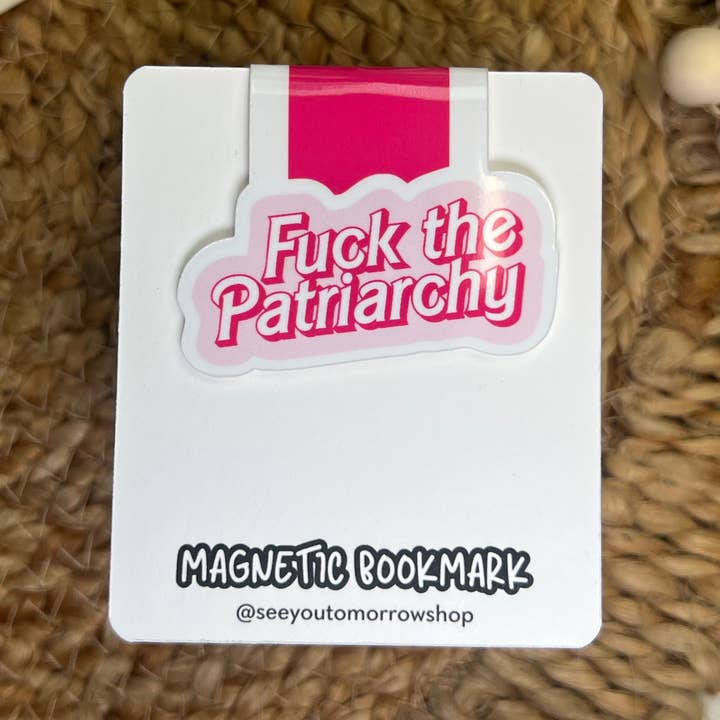 Magnetic Bookmark – Fuck the Patriarchy | Feminist Reader for wholesale by See You Tomorrow Shop