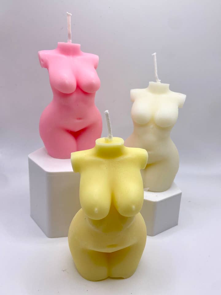 Curvy Body Candle for wholesale by Kendall's Kandles