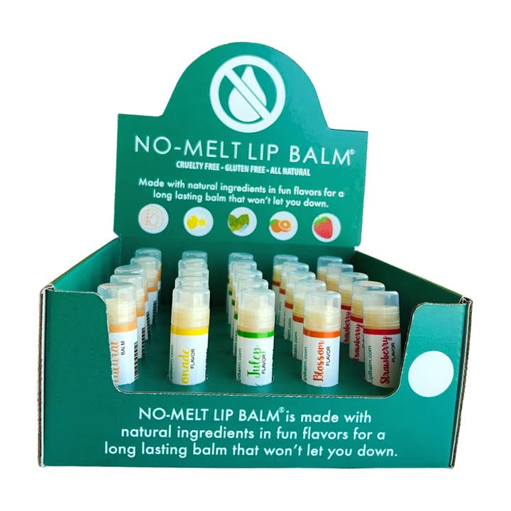 NO-MELT LIP BALM - Wholesale Lip Balm - NO-MELT LIP BALM favorite flavors with Display