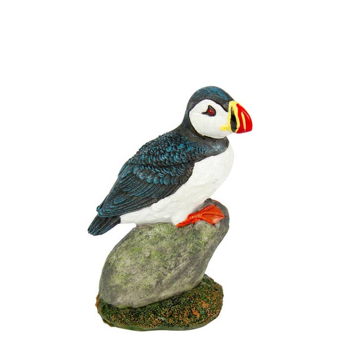 Puffin Sitting on Rock, 13cm for wholesale by Nauticalia
