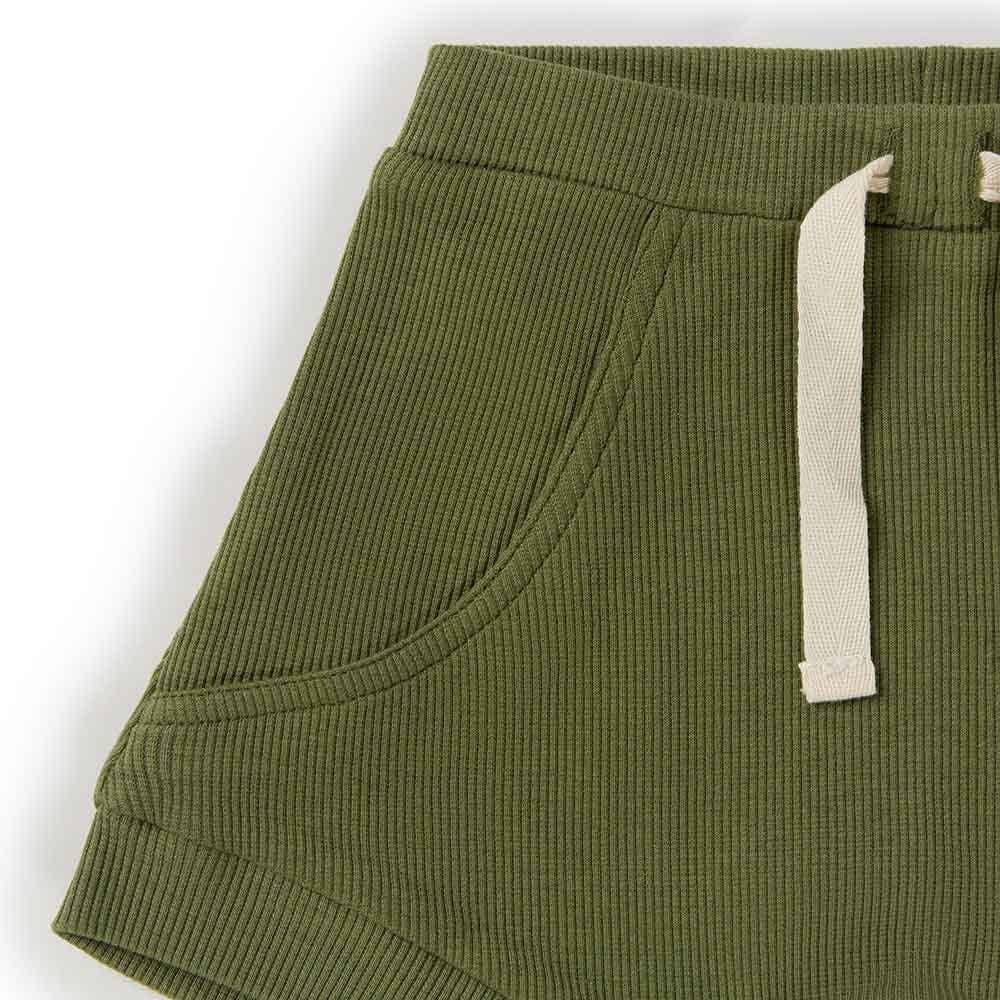 Snuggle Hunny – wholesale Shorts - Baby – Olive Organic Shorts3