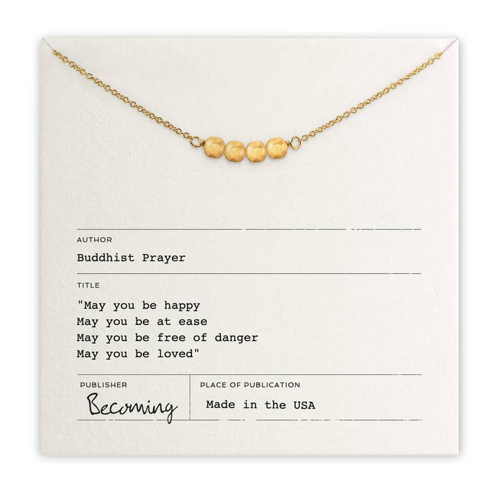 Becoming Jewelry - Wholesale Pendant/Charm Necklace - May You Be Happy Necklace