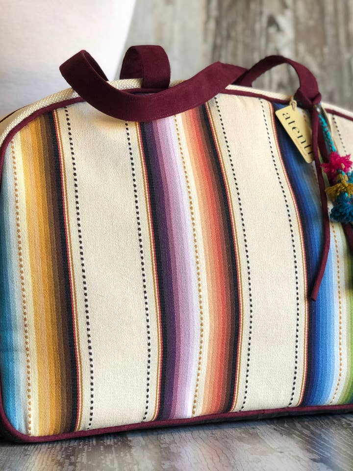 Handmade Atenti Serape Overnighter Weekender– USA Made for wholesale by Atenti