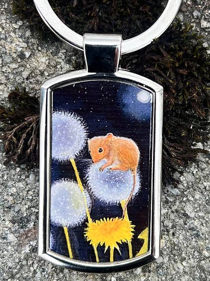 Dandelion Wishes Keyring for wholesale by Hannah Willow Art