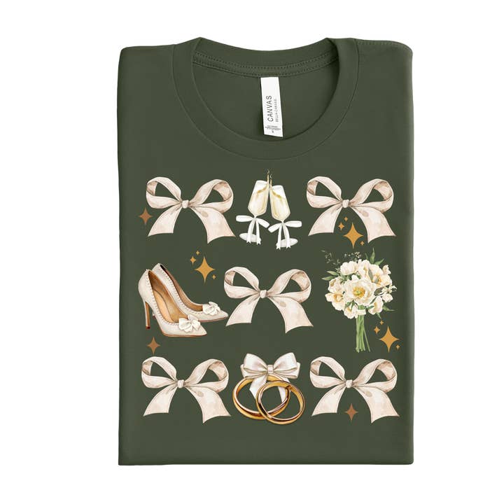 Teddy Transfers - Wholesale Sublimation Transfer - Wedding Bows DTF Transfer