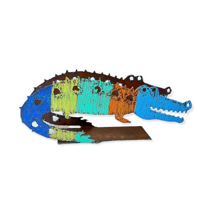 Whimsies - Wholesale Napkin Holder - Alligator napkin holder kitchen utensils Louisiana Zoo USA0