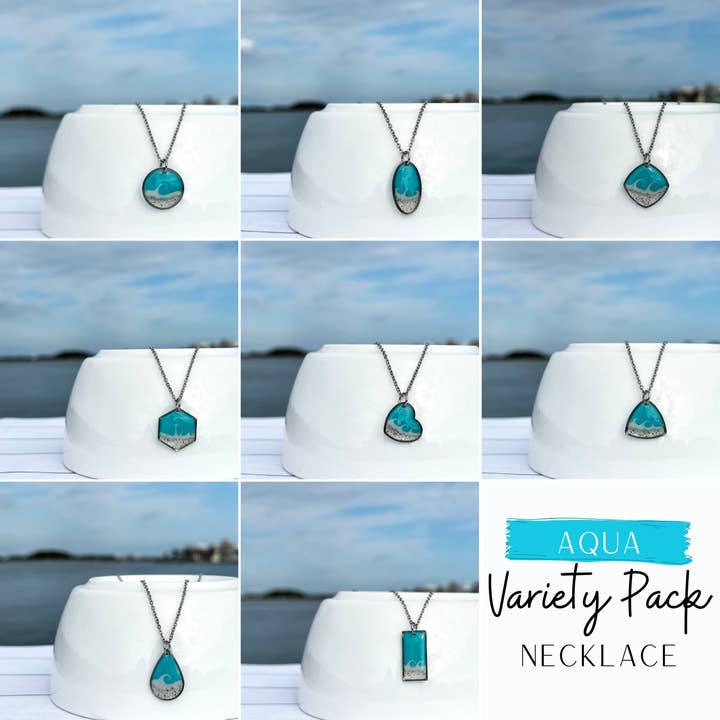 Sandy Beaches Shop - Wholesale Pendant/Charm Necklace - Custom Necklace Variety Pack | Beach Sand3