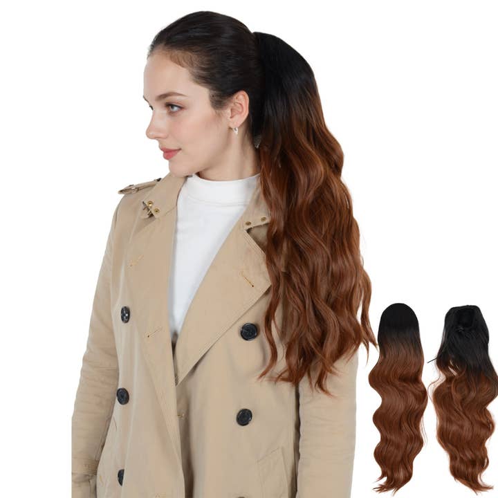 Long Drawstring Ponytail Hair Extension 22 Inch Synthetic and other Purchase Wholesale real hair extensions. Free Returns & Net 60 Terms on Faire trending on Faire.