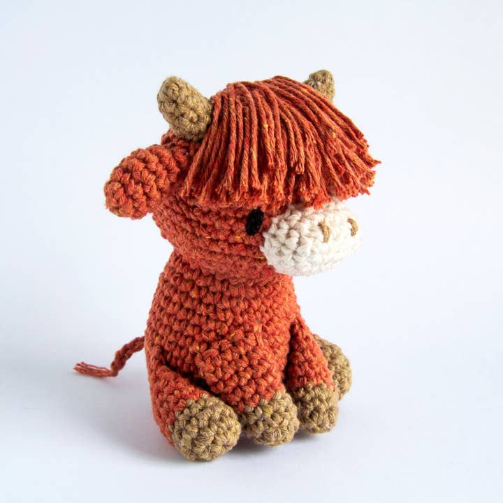 Hoooked Yarns - Wholesale Knitting/Crochet Supplies - DIY Crochet Kit Highland Cow Aidan