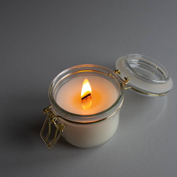 Brightfield - Wholesale Jar/Filled Candle - Linen Glass Candle