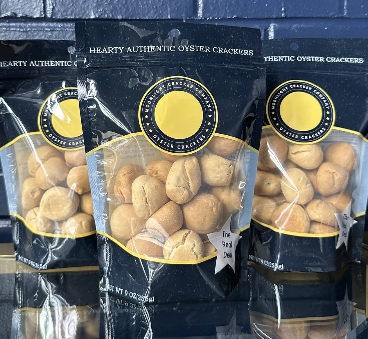 Moonlight Cracker Company - Wholesale Crackers - 1 - 9 oz (approx) Bag of Original Style Oyster Crackers (24 crackers)2