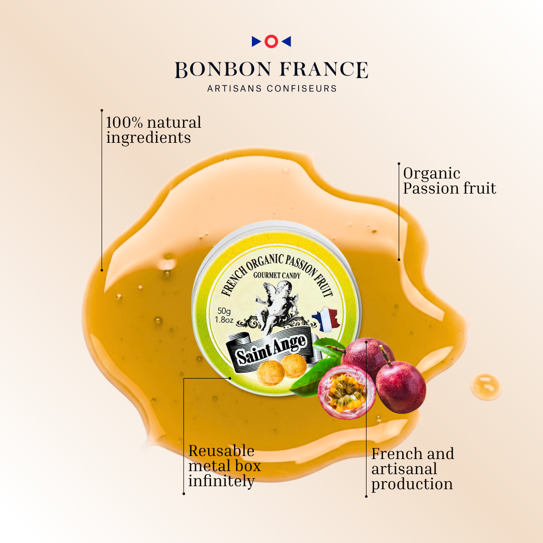 Bonbon-France - Wholesale Hard Candy - Organic Saint-Ange Passion Fruits2