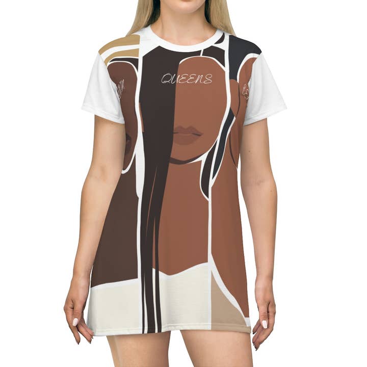 T-shirt Queen Summer Preta Menina por atacado de GiftJunkie