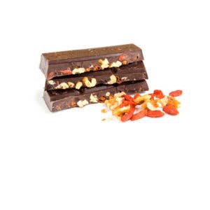 Kaffee und Schokolade GmbH - Wholesale Chocolate - Goji Berries & Walnuts Dark Chocolate (90g)2